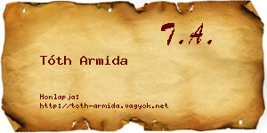 Tóth Armida névjegykártya